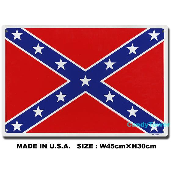 アメリカンブリキ看板 REBEL FLAG アメリカ雑貨 アメリカン雑貨 サインプレート ティンサインボード | 