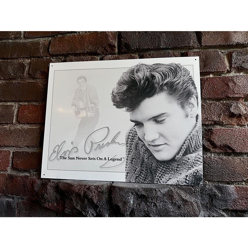 エルビス・プレスリー　Sun Never Sets　ブリキ看板　■ アメリカ雑貨 アメリカン雑貨 | 