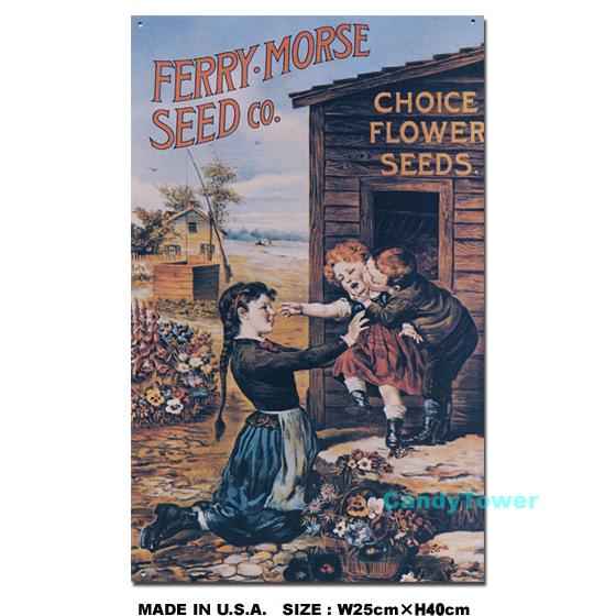 アメリカンブリキ看板 スリーキッズ -フェリーシーズー アメリカ雑貨 アメリカン雑貨 サインプレート | アメリカン レトロ