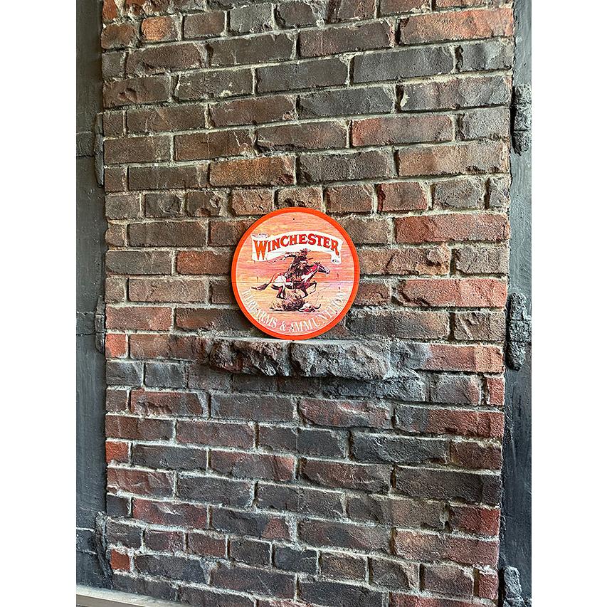 ウィンチェスター　エキスプレスライダー　ラウンド　ブリキ看板　■ アメリカ雑貨 アメリカン雑貨 |  | 02