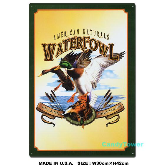アメリカンブリキ看板 ウォーターファウル アメリカ雑貨 アメリカン雑貨 サインプレート ティンサインボード インテリア 壁飾り 人気 | アメリカン レトロ
