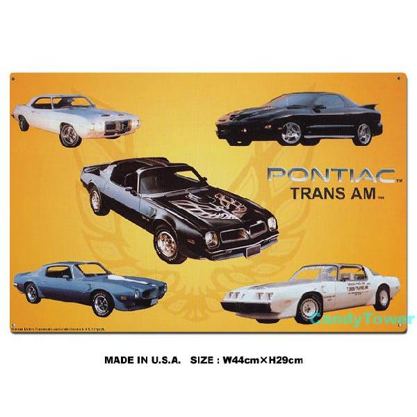 アメリカンブリキ看板 ポンティアック -トランザム- アメリカ雑貨 アメリカン サインプレート | アメリカン レトロ