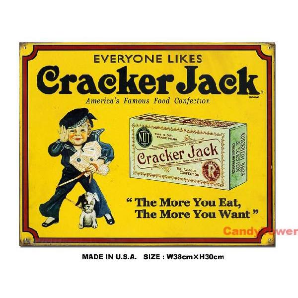 アメリカンブリキ看板 エブリワン　ライクス　クラッカージャック アメリカ雑貨 アメリカン雑貨 サインプレート ティンサインボード | 