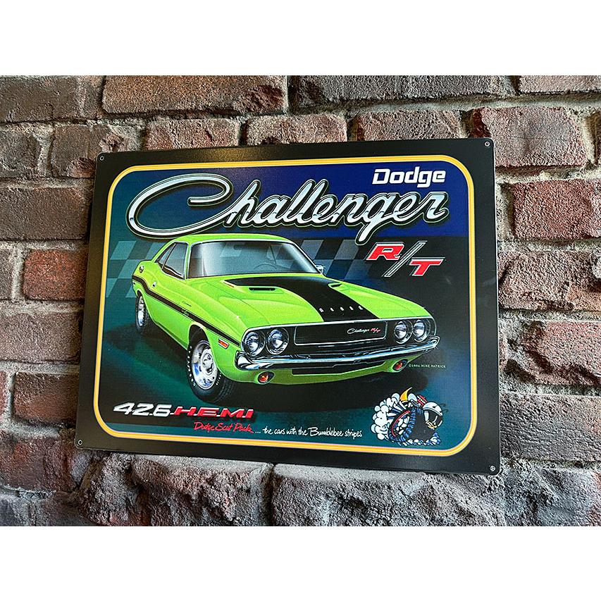 ダッジ　チャレンジャー　R/T　ブリキ看板　■ アメリカ雑貨 アメリカン雑貨 | 