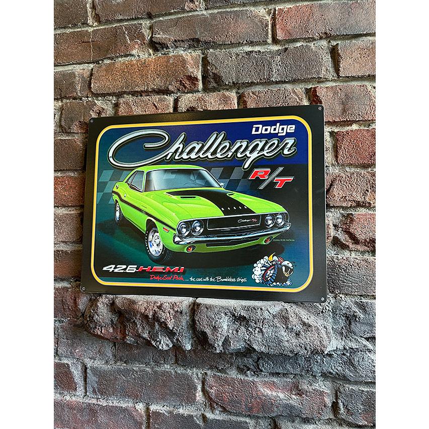 ダッジ　チャレンジャー　R/T　ブリキ看板　■ アメリカ雑貨 アメリカン雑貨 |  | 03