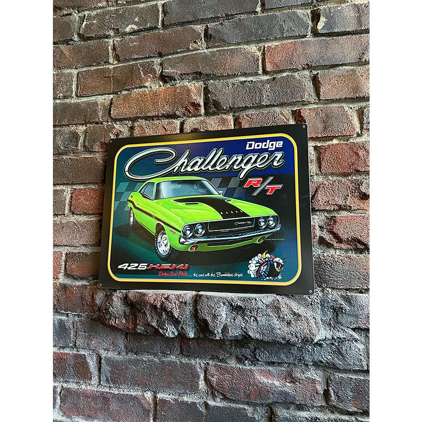 ダッジ　チャレンジャー　R/T　ブリキ看板　■ アメリカ雑貨 アメリカン雑貨 |  | 06