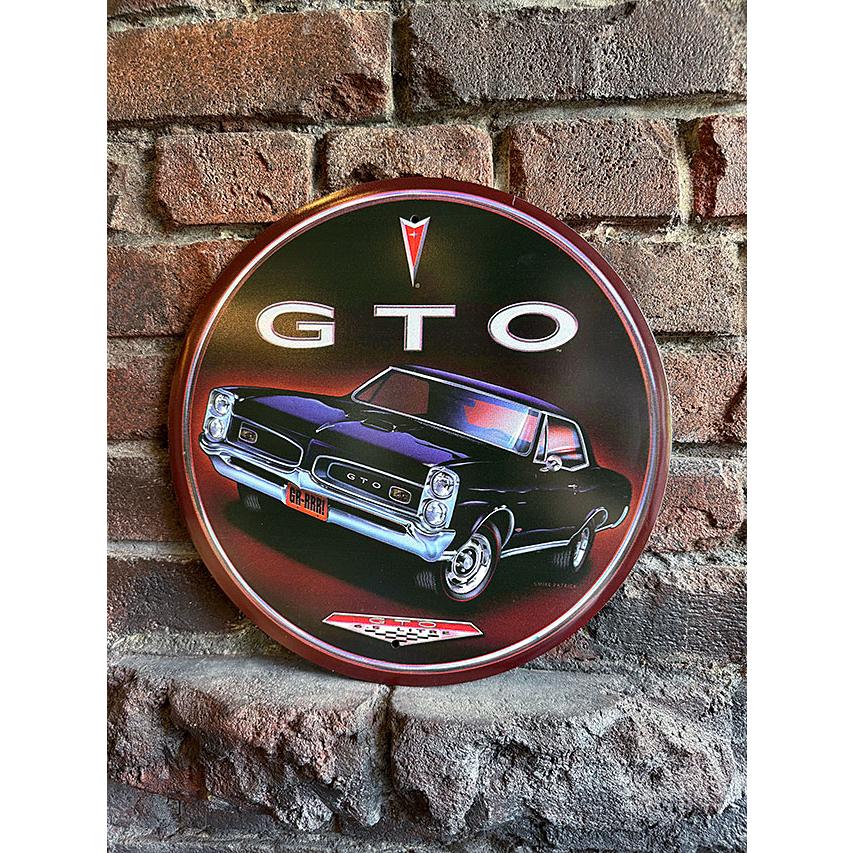 ポンティアック　GTO　ラウンド　ブリキ看板　■ アメリカ雑貨 アメリカン雑貨 | アメリカン レトロ