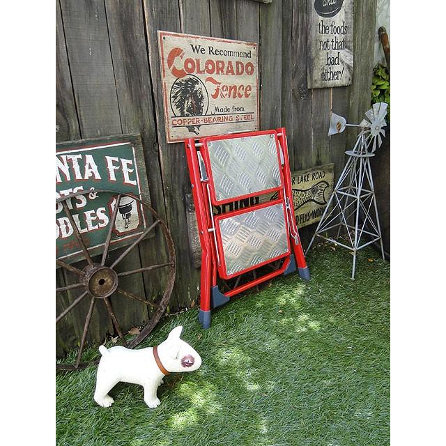 ダルトン フォールディング2ステップスラダー （レッド