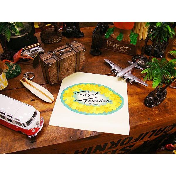 ヴィンテージ　ハワイアン　ステッカー　（ロイヤルハワイアン）　■ アメリカン雑貨 アメリカ雑貨 爆買 |  | 01