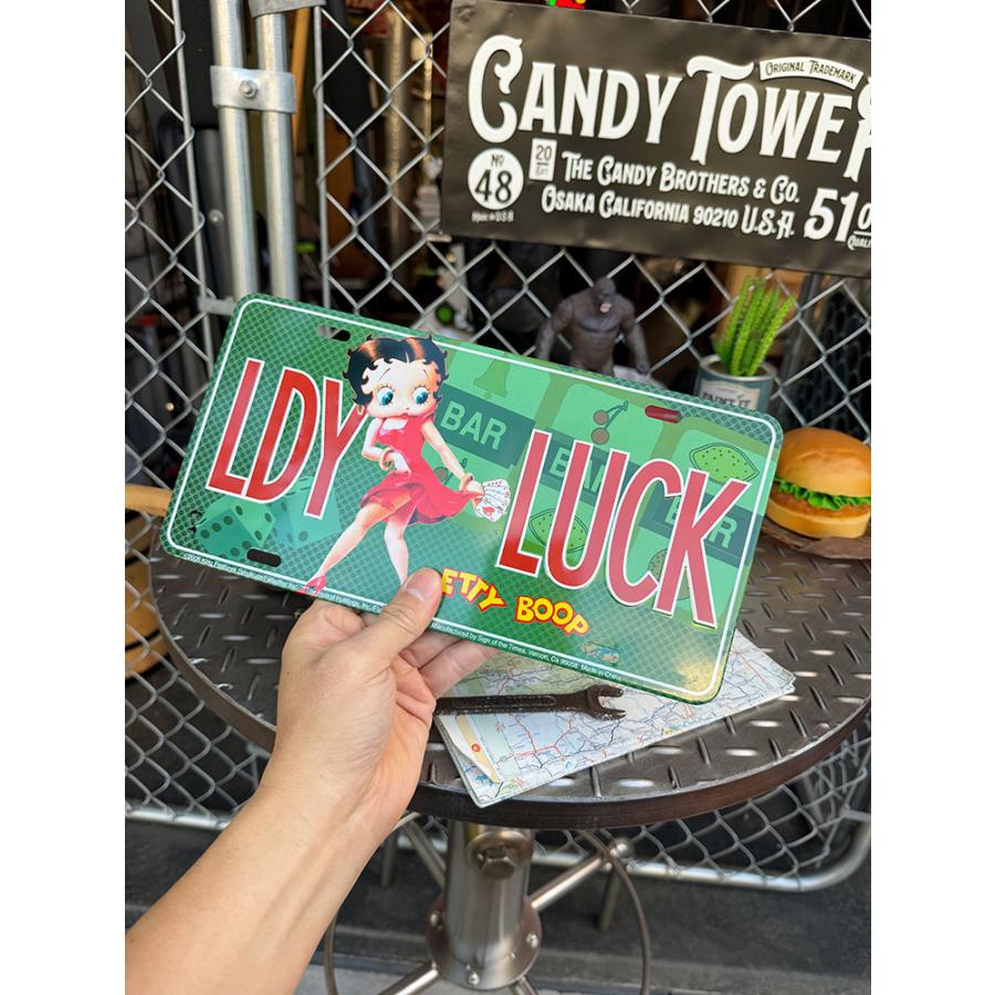 ベティ・ブープ　ライセンスプレート　（LDY　LUCK）　アメリカ雑貨　アメリカン雑貨 | アメリカン レトロ | 03