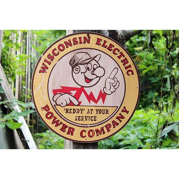 昔のアドバタイジング　ウッドサイン　シリーズ第三弾　（レディキロワット/イエロー）　アメリカ雑貨 アメリカン雑貨　世田谷　ベース | アメリカン レトロ