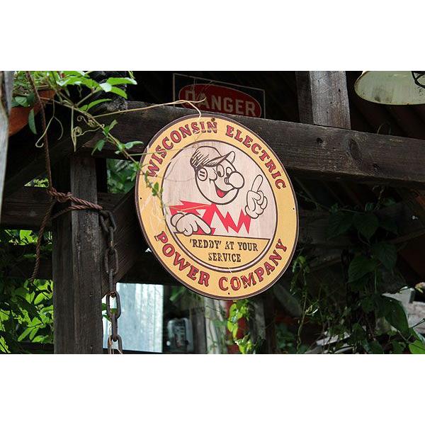 昔のアドバタイジング　ウッドサイン　シリーズ第三弾　（レディキロワット/イエロー）　アメリカ雑貨 アメリカン雑貨　世田谷　ベース | アメリカン レトロ | 01