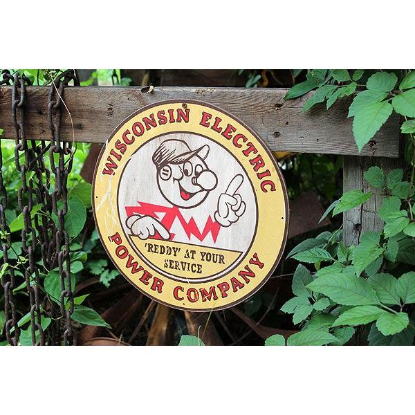 昔のアドバタイジング　ウッドサイン　シリーズ第三弾　（レディキロワット/イエロー）　アメリカ雑貨 アメリカン雑貨　世田谷　ベース | アメリカン レトロ | 02