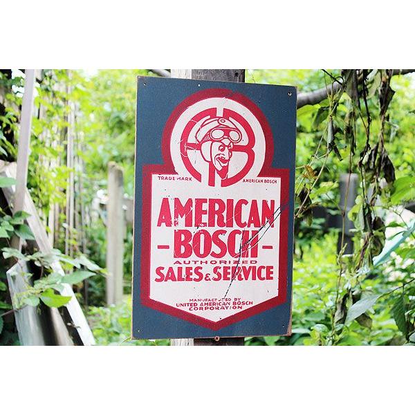 昔のアドバタイジング　ウッドサイン　シリーズ第三弾　（アメリカンボッシュ）　アメリカ雑貨　アメリカン雑貨　壁掛け　木製看板 | アメリカン レトロ