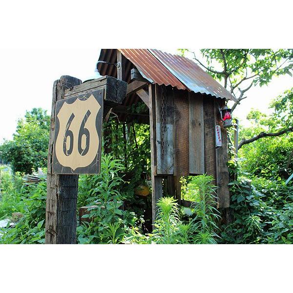 昔のルート66　ウッドサイン　（クラシックルート66）　アメリカ雑貨　アメリカン雑貨　サインプレート　カントリー雑貨　木製看板 爆買 | アメリカン レトロ | 02