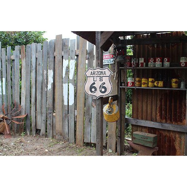 アメリカン レトロ 昔のルート66 ウッドサイン （ルート66
