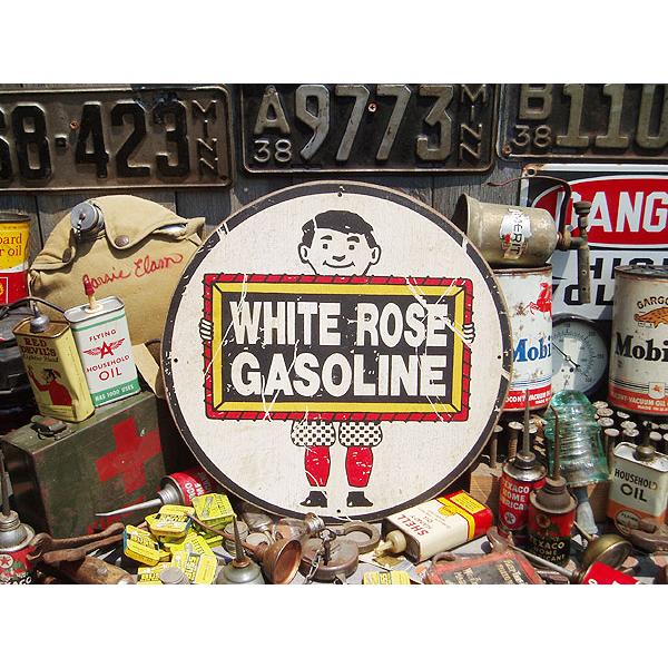 アメリカンガレージ　ウッドサイン　シリーズ第一弾　（ホワイトローズ）　アメリカ雑貨 アメリカン雑貨　ガレージグッズ　木製看板 | アメリカン レトロ