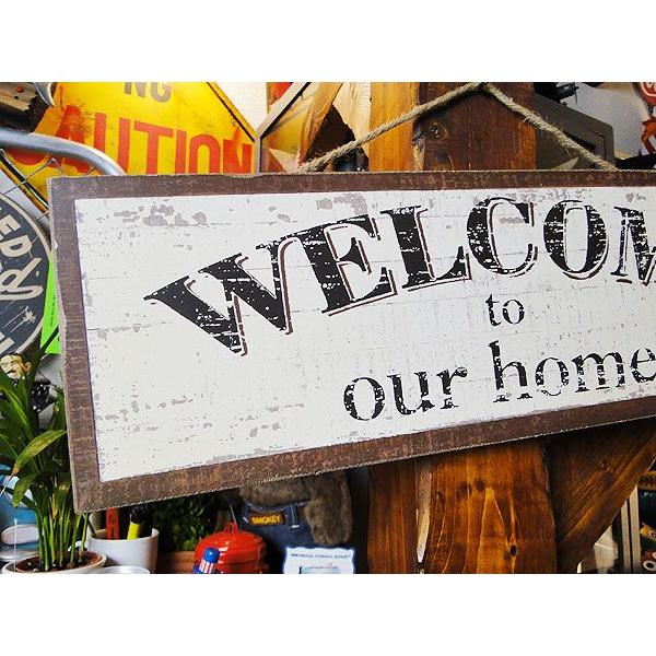 ウェルカム　アンティークボード（ホワイト） アメリカ雑貨 アメリカン雑貨 |  | 01