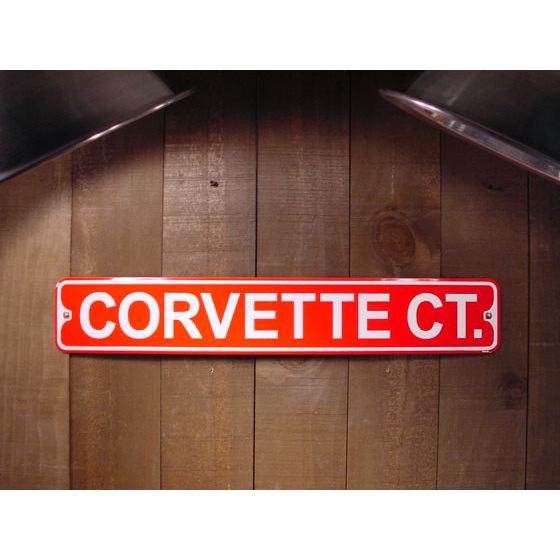 ミニストリート看板 CORVETTE CT. -コルベット王国- アメリカ雑貨 アメリカン雑貨 | アメリカン レトロ