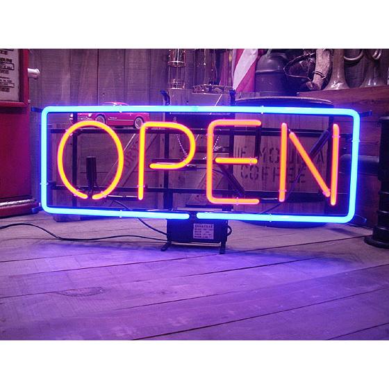 【即納】【在庫あり】　オープン　ネオン管　（Lサイズ）　■　【6ヶ月保証付き】　■　アメリカ雑貨 アメリカン雑貨　お店　店舗 | 