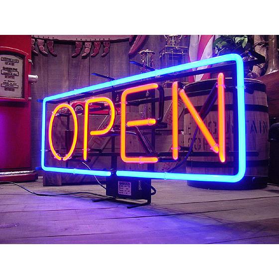 【即納】【在庫あり】　オープン　ネオン管　（Lサイズ）　■　【6ヶ月保証付き】　■　アメリカ雑貨 アメリカン雑貨　お店　店舗 |  | 01