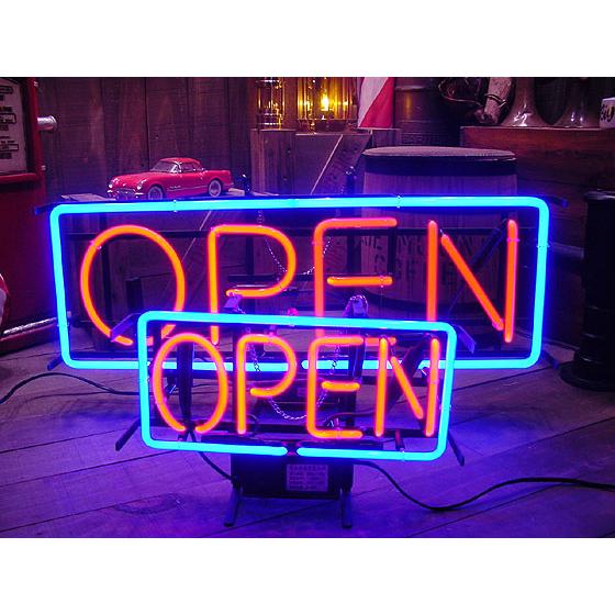 【即納】【在庫あり】　オープン　ネオン管　（Lサイズ）　■　【6ヶ月保証付き】　■　アメリカ雑貨 アメリカン雑貨　お店　店舗 |  | 02