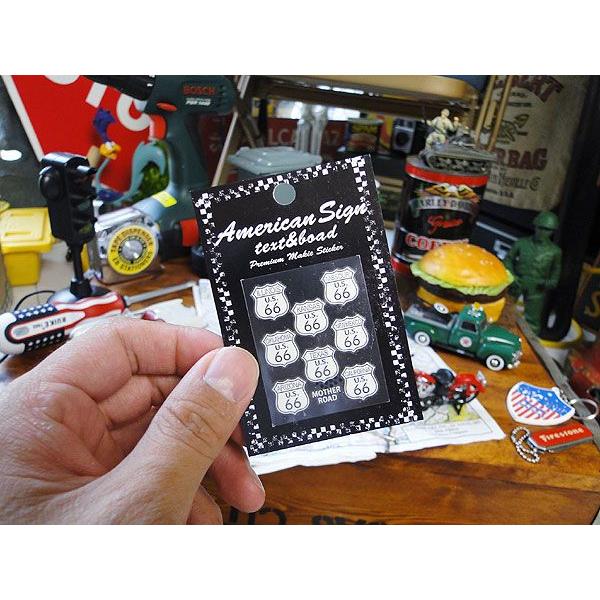 ルート66　ステッカー　（マザーロード/州名入り小/ホワイト）　アメリカン雑貨 アメリカ雑貨　車　シール　ブランド | アメリカン レトロ | 01