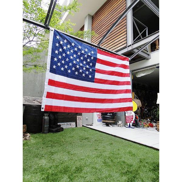 特大！BIG アメリカヴィンテージ星条旗cottonフラッグUSAアンティーク