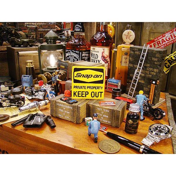 スナップオン レーシングワッペン （キープアウト/イエロー） アメリカ