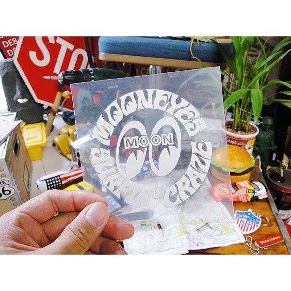 ムーンアイズ　サーフィンクレイズ抜きステッカー アメリカ雑貨 アメリカン雑貨 車 シール ブランド | RAT FINK