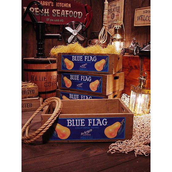 アメリカン レトロ ☆稀少な絶盤品☆ クレートラベルボックス Sサイズ