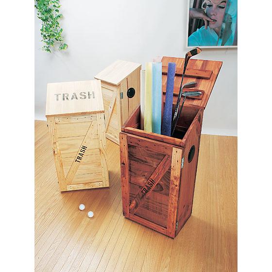 ☆稀少な絶盤品☆ トラッシュボックス -Aタイプ-うす茶 アメリカン雑貨