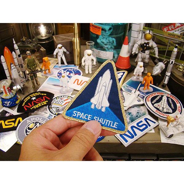 NASAワッペン（スペースシャトル　トライアングルM） アメリカ雑貨 アメリカン雑貨 おしゃれ｜candytower｜02
