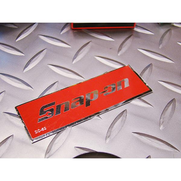はひふへほ スナップオン ステッカー （レッドロゴ 四角） 大小2枚セット