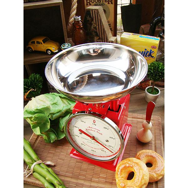 DULTON ダルトン アメリカンキッチンスケール （レッド