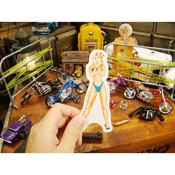 ピンナップガールステッカー NO.13ガール （Mサイズ） アメリカン雑貨