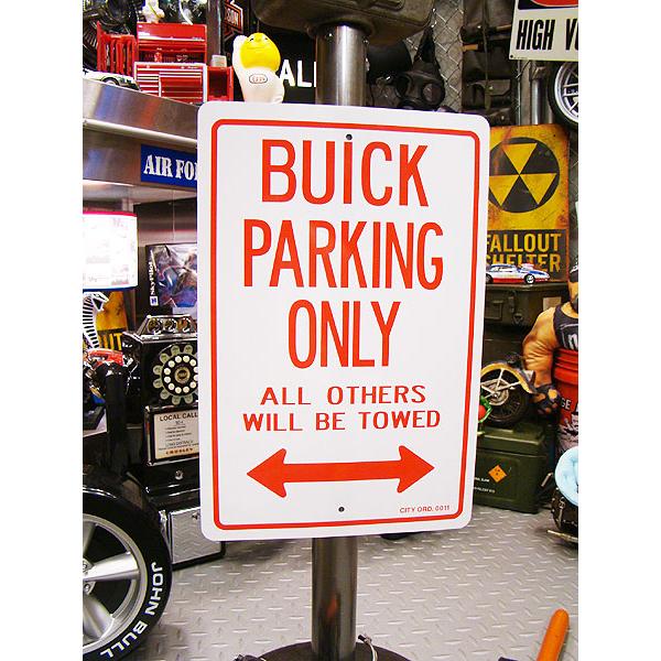 パーキングサインボード ビュイック アメリカ雑貨 アメリカン雑貨 インテリア おしゃれな部屋 人気 壁掛け 看板 ギフト 通販 輸入 ブランド
