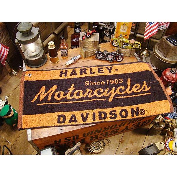 Harley Davidson（ハーレー・ダビッドソン） バータオル （リング付き