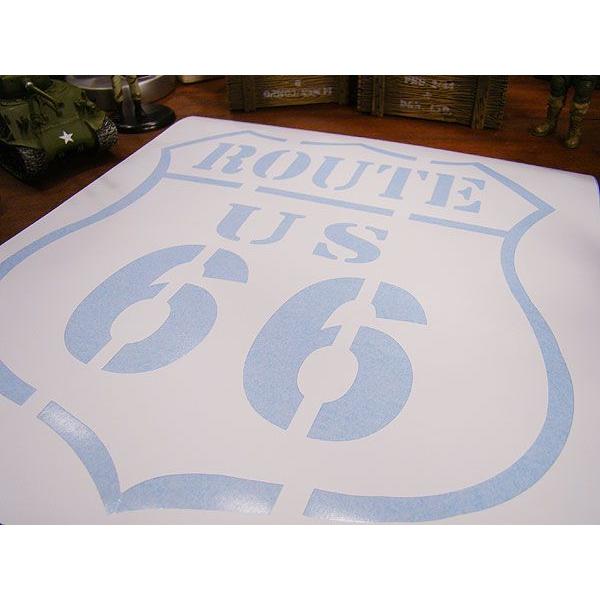 ステンシルシート Lサイズ （ルート66） アメリカ雑貨 アメリカン雑貨