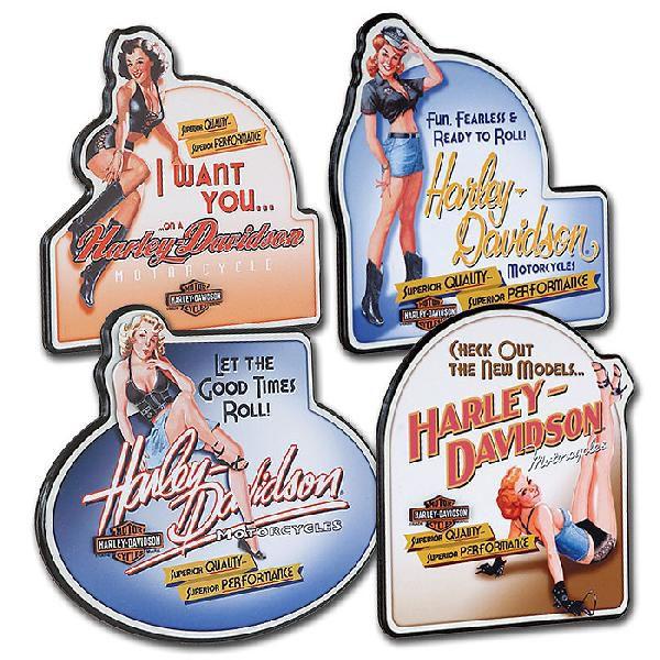 ハーレーダビッドソンサインボード4点 Harley Davidson ハーレーダビッドソン ピンナップガール サイン