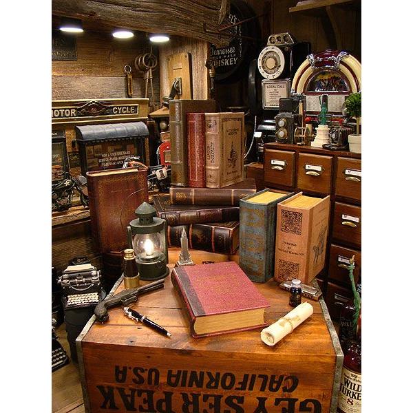 古めかしい洋書みたいな小物入れ ブックボックス （No.25） アメリカン