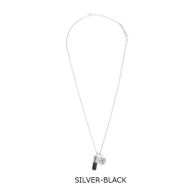 【ポイント10倍】AMBUSH ネックレス ピルケース アンブッシュ PILL CHARM NECKLACE 2（BLACK)　箱付き【12112110】【SALE】 AMBUSH アンブッシュ BLACK