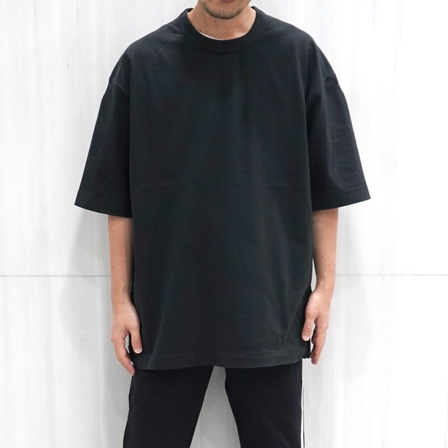 Y-3 ワイスリー メンズTシャツ (BLACK) 半袖レイヤードバッグロゴT