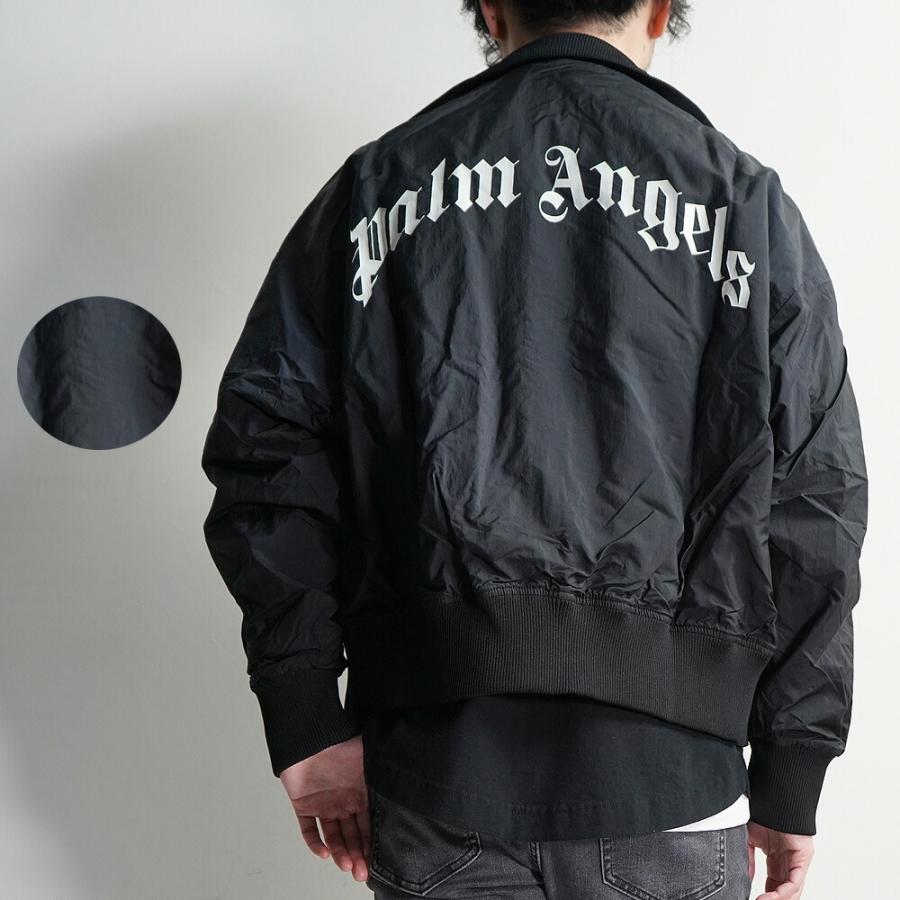 【1000円OFFクーポン】PALM ANGELS ナイロンジャケット メンズ 長袖 パームエンジェルス CURVED LOGO WR TRACK  JACKET（1001 / BLACK) 【PMBD030F21FAB001】 : 211115017 : Import brand Shop