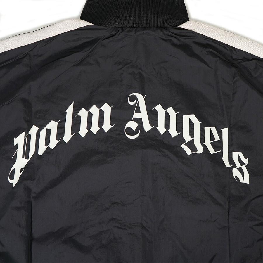 【1000円OFFクーポン】PALM ANGELS ナイロンジャケット メンズ 長袖 パームエンジェルス CURVED LOGO WR TRACK  JACKET（1001 / BLACK) 【PMBD030F21FAB001】