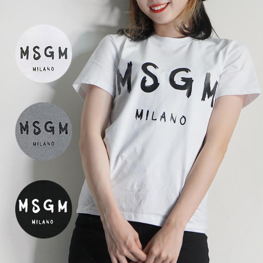 Msgm Tシャツ レディース エムエスジーエム 半袖 ブラシストロークロゴ Regular T Shirt With Brushstroke Msgm Logo 全4色 2441mdm60 Import Brand Shop Daluma 通販 Yahoo ショッピング