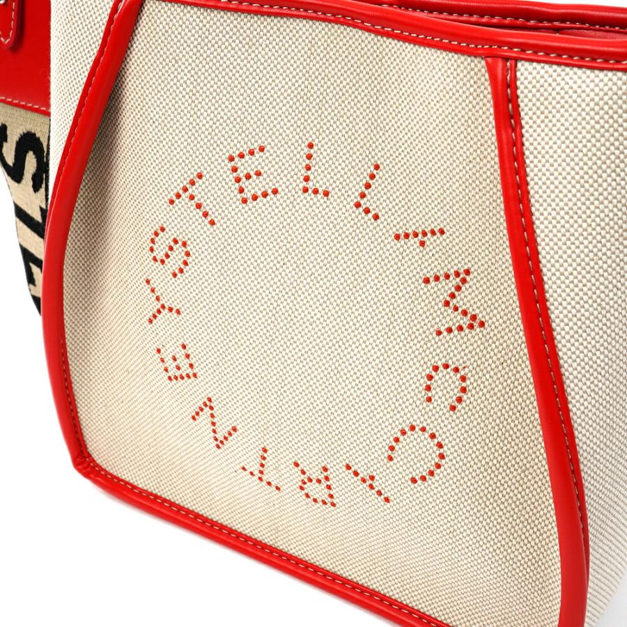 STELLA McCARTNEY ステラマッカートニー レディース ステラ ロゴ キャンバス ショルダーバッグ MINI CROSSBODY BAG SALT & PEPPER CAN【700073 WP0138】｜canetshop｜09