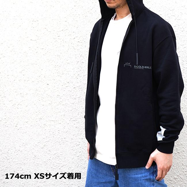 日本最大の A-COLD-WALL ACW ロゴ プレート コーチジャケット ブラック