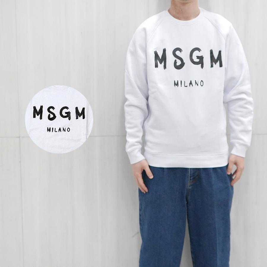 Msgm メンズ エムエスジイエム ブラシストロークロゴ スウェット Regular Sweatshirt With Brushstroke Msgm Logo 全2色 2640mm104 Brush Sweat Men Import Brand Shop Daluma 通販 Yahoo ショッピング