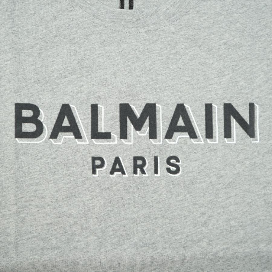 バルマン BALMAIN Tシャツ ロゴ メンズ BALMAIN FLOCK & FOIL T-SHIRT -BULKY FIT【CH1EG010BB99】｜canetshop｜04